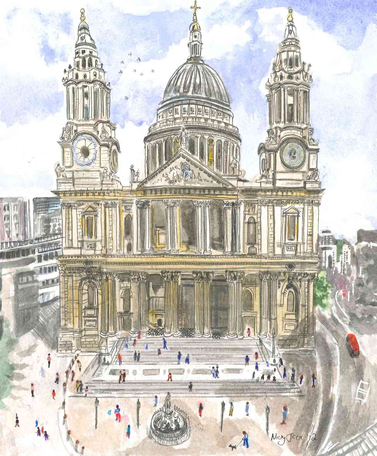 Art of St Paul's Cathedral | ronsartblog St. Paul's Cathedral
