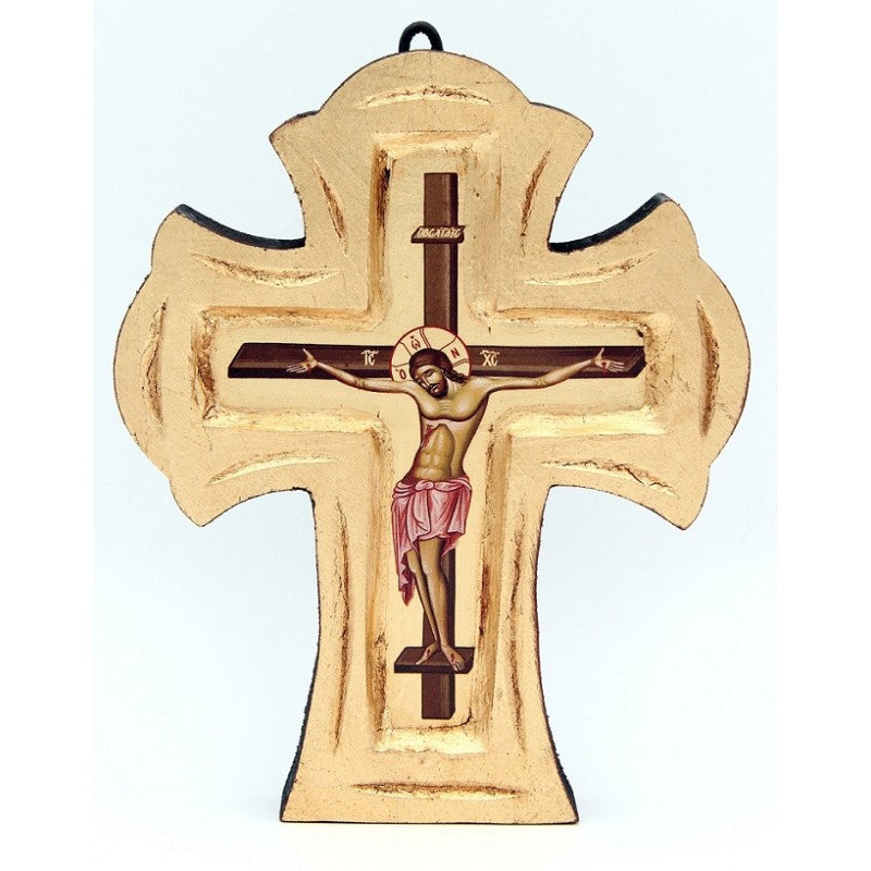Wooden Icon of the Crucifixion