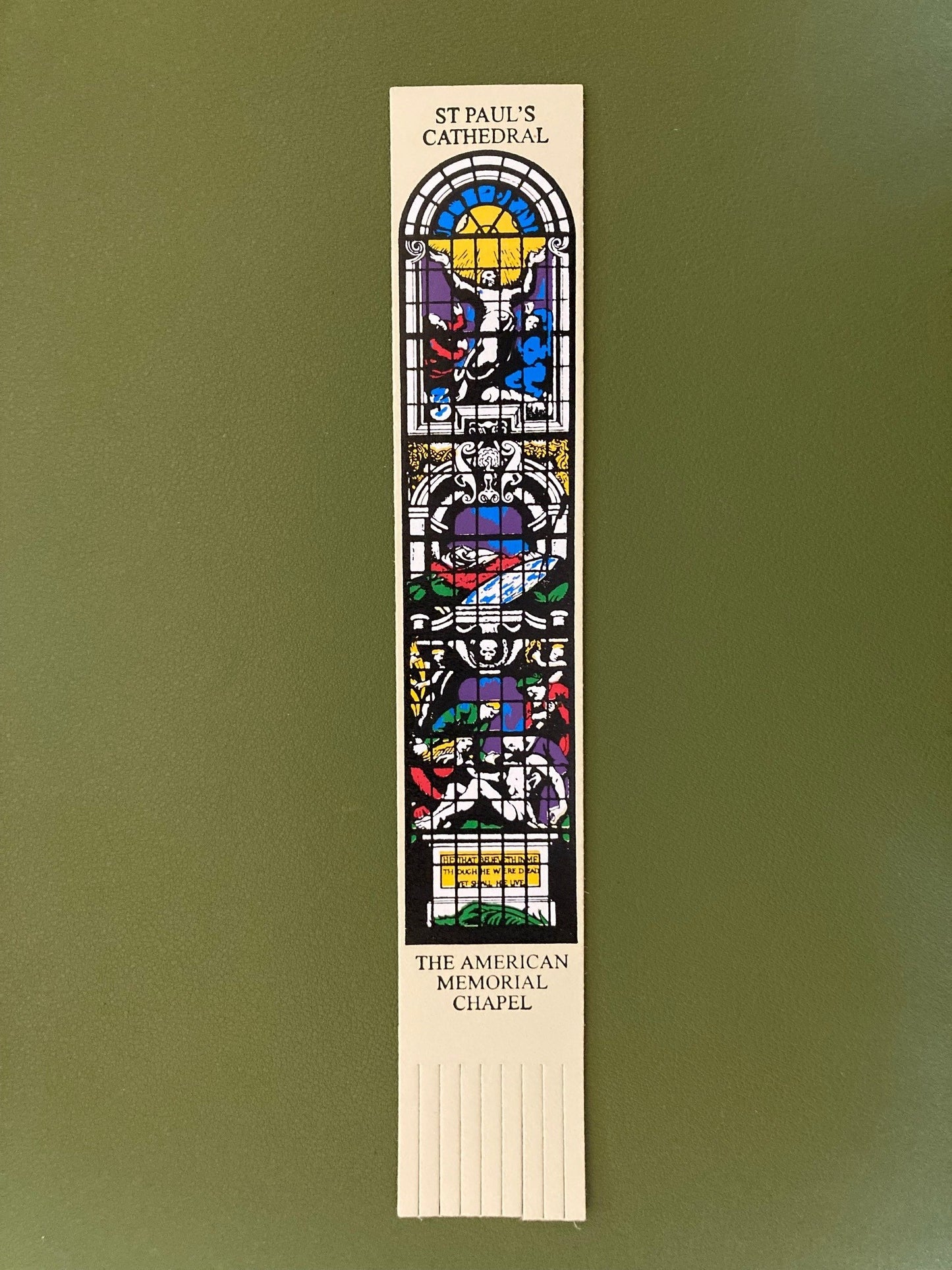 St Paul's Cathedral - AMC Stained Glass Bookmark