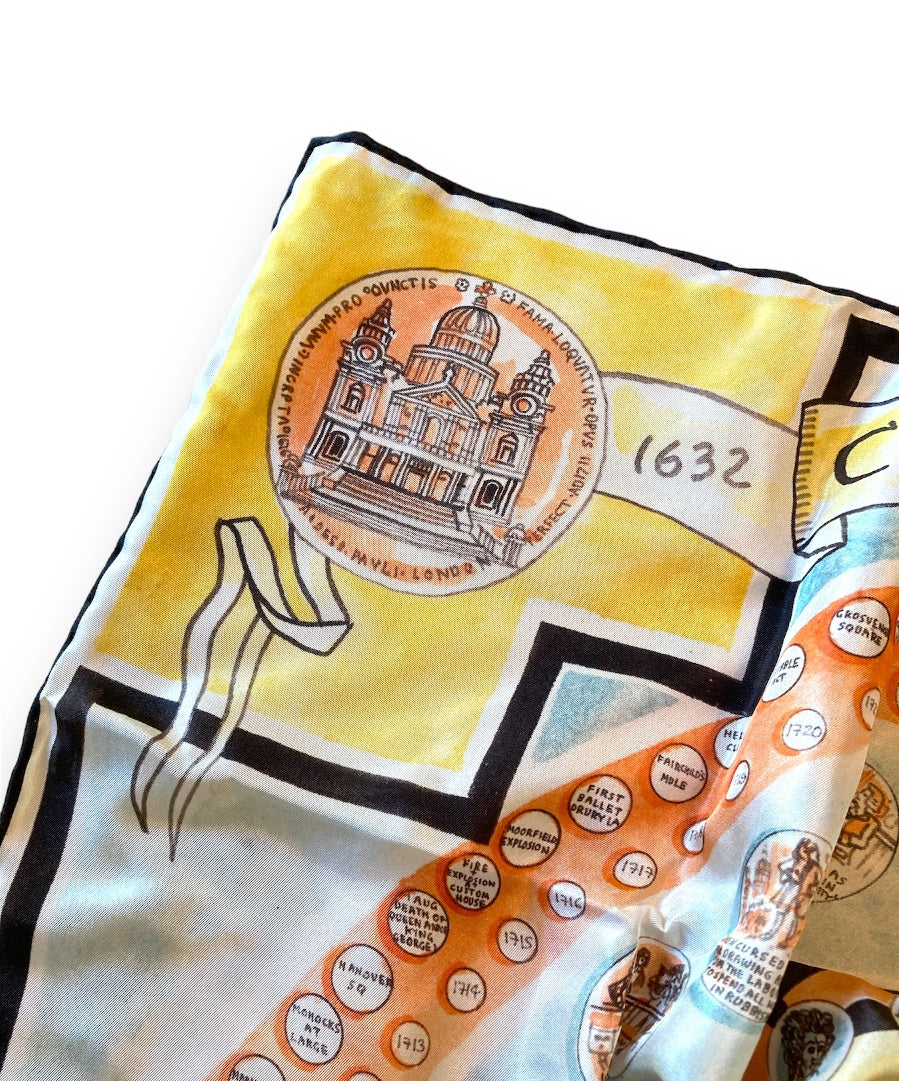Christopher Wren's London Life Silk Scarf