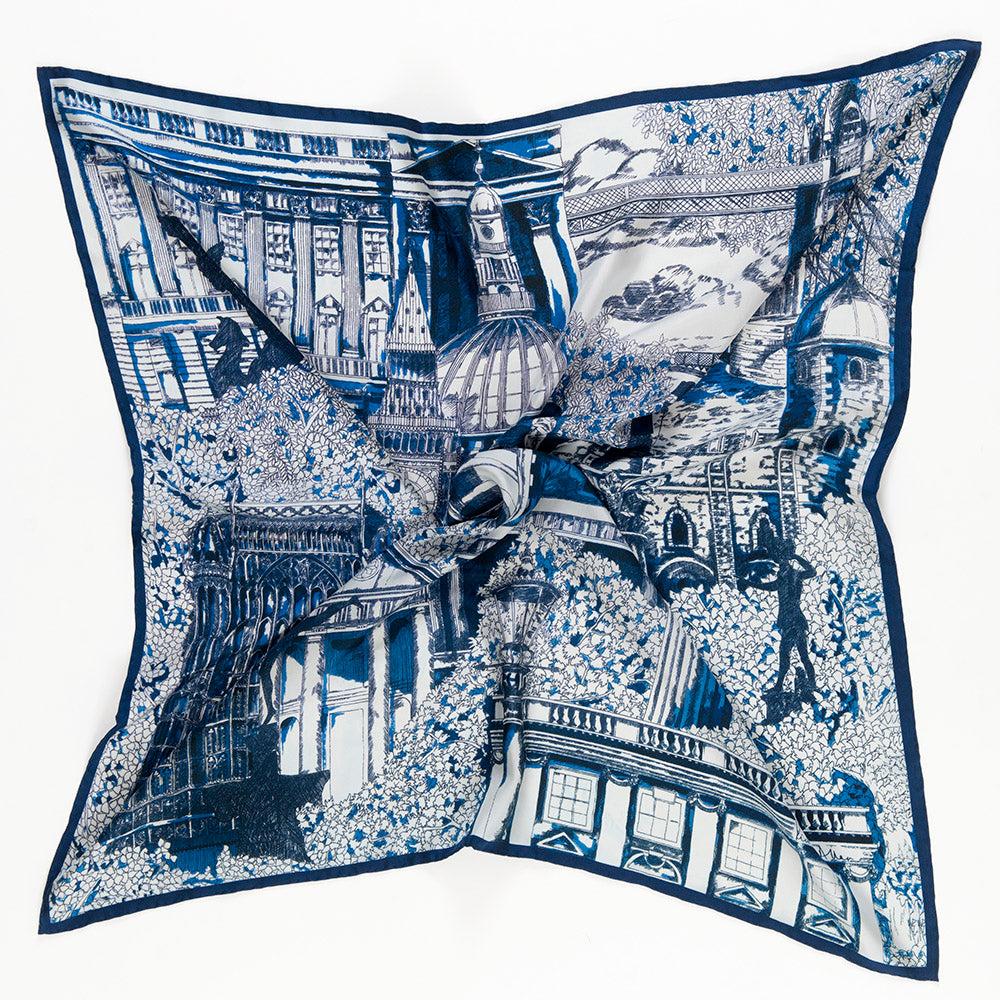 London Landmarks Silk Scarf
