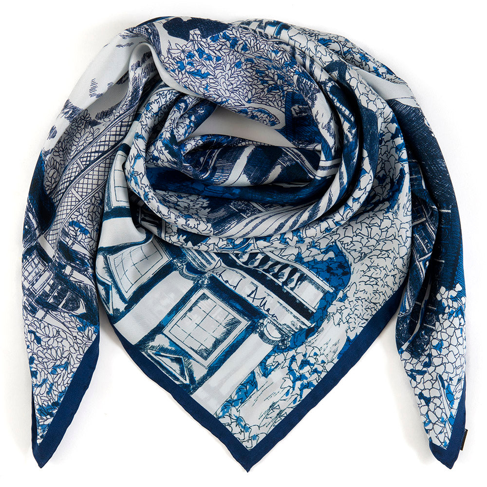 London Landmarks Silk Scarf
