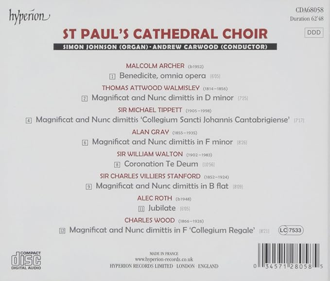 Canticles from St Paul’s Cathedral, London