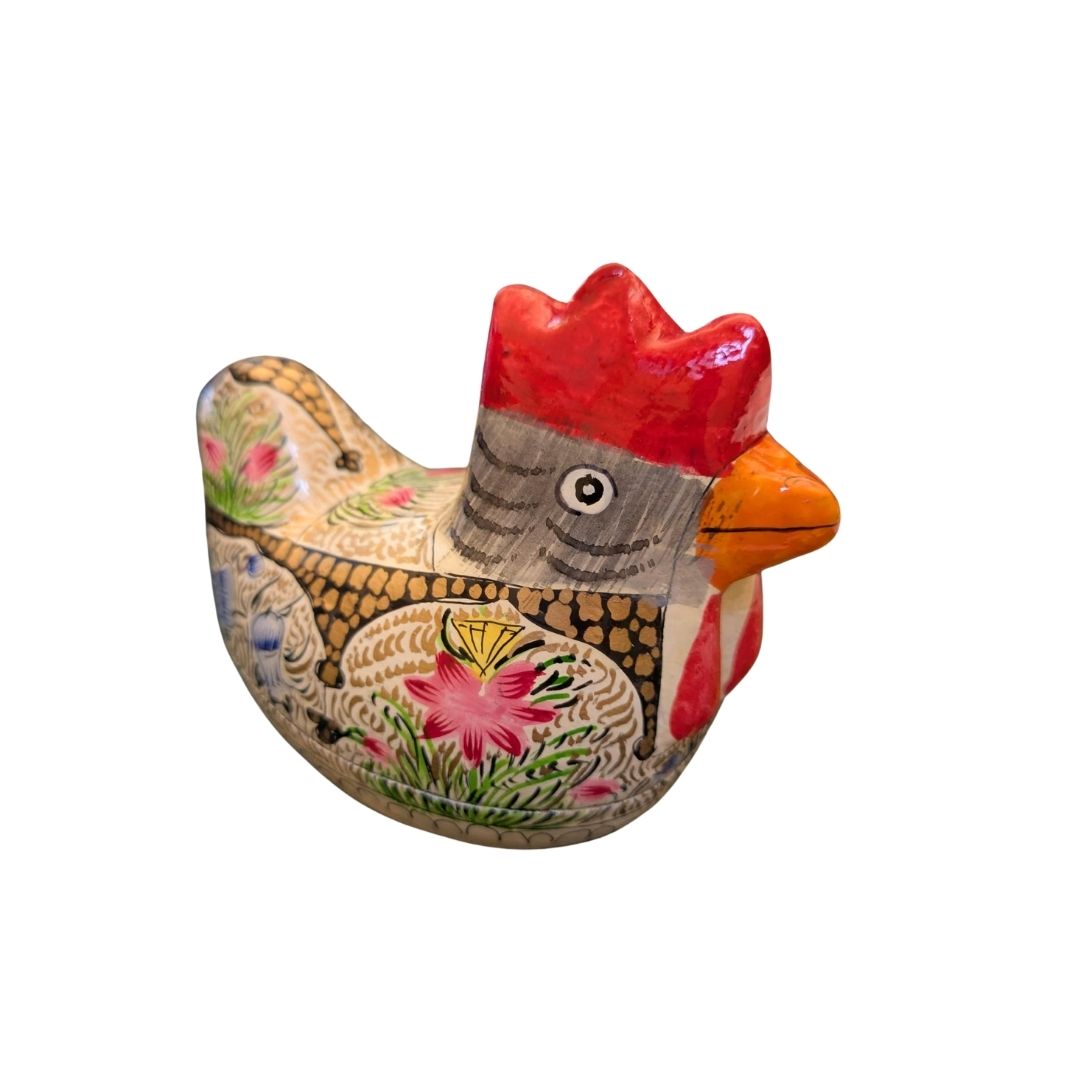 Hand Painted Chicken Box