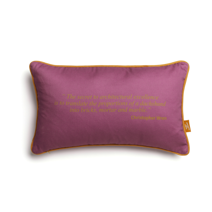 Wren Quote Dachshund Cushion