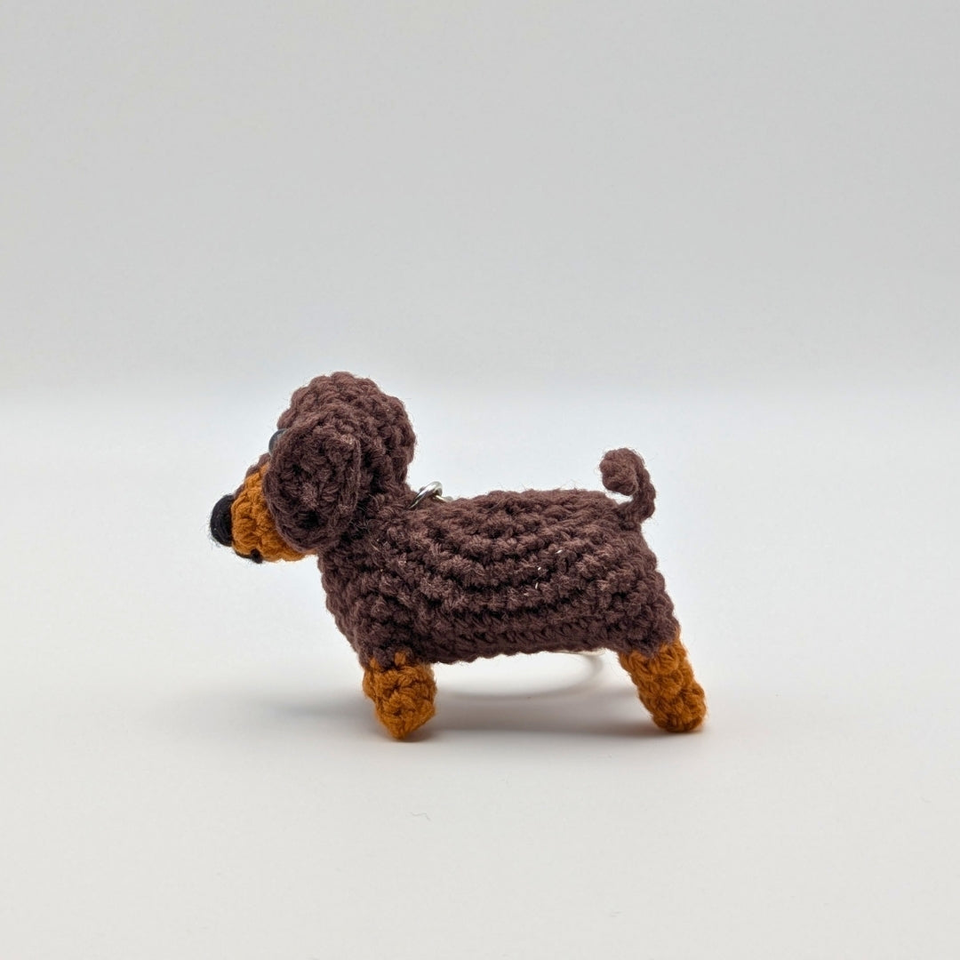 St Paul's Cathedral - Crochet Dachshund Keyring