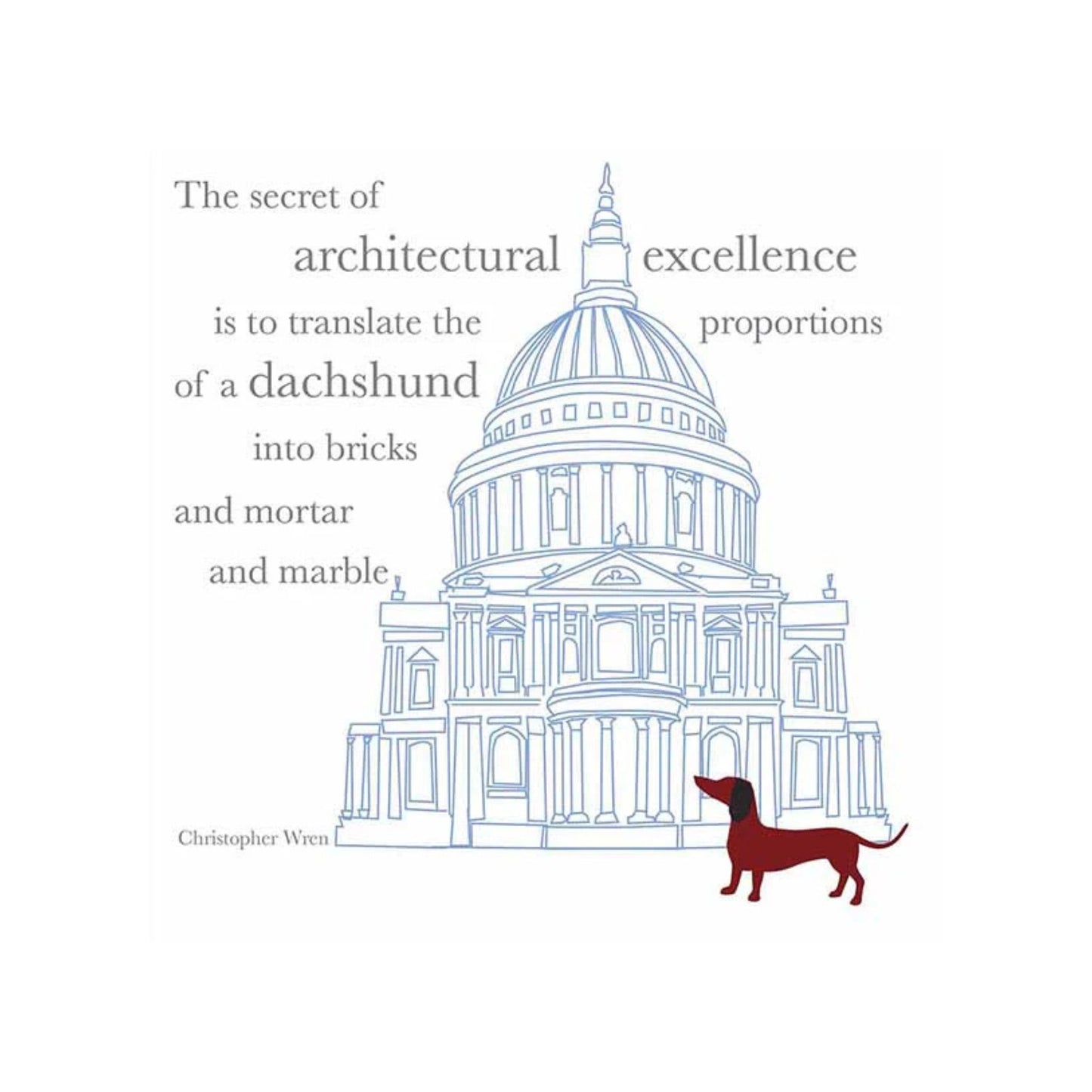 Christopher Wren's Dachshund Card