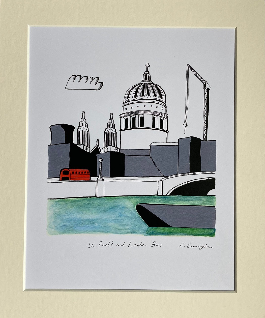 St Paul’s and London Bus Print