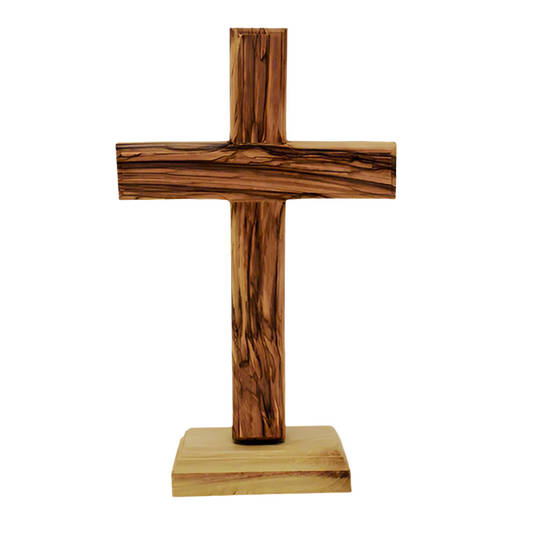 Olive Wood Standing Cross (Fair Trade)