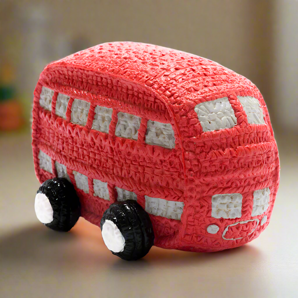 Fair Trade - Rubber London Bus Toy