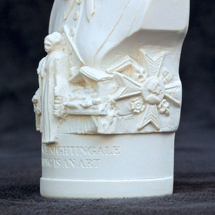 Florence Nightingale — White Plaster Bust
