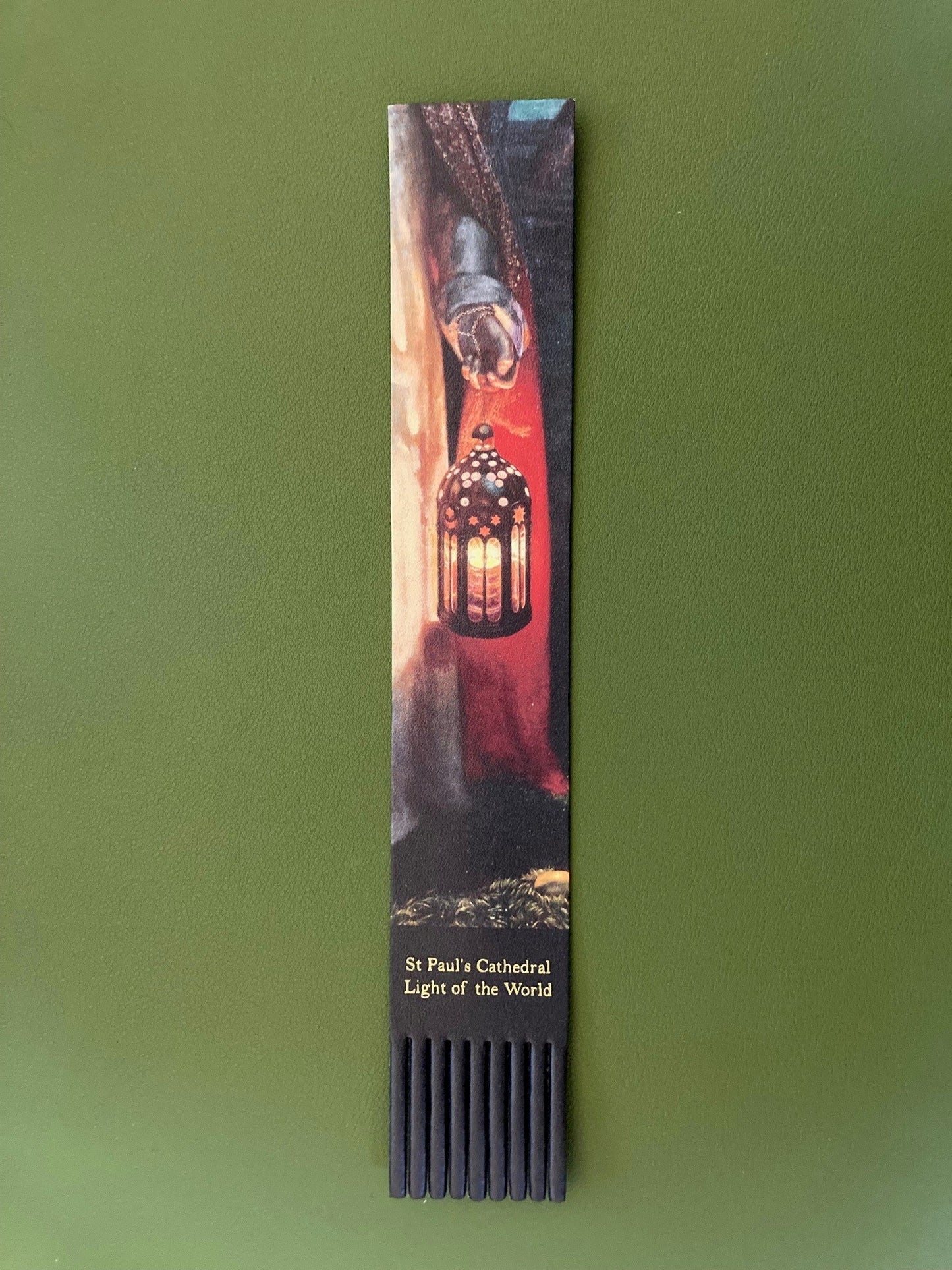 Light of the World Leather Bookmark