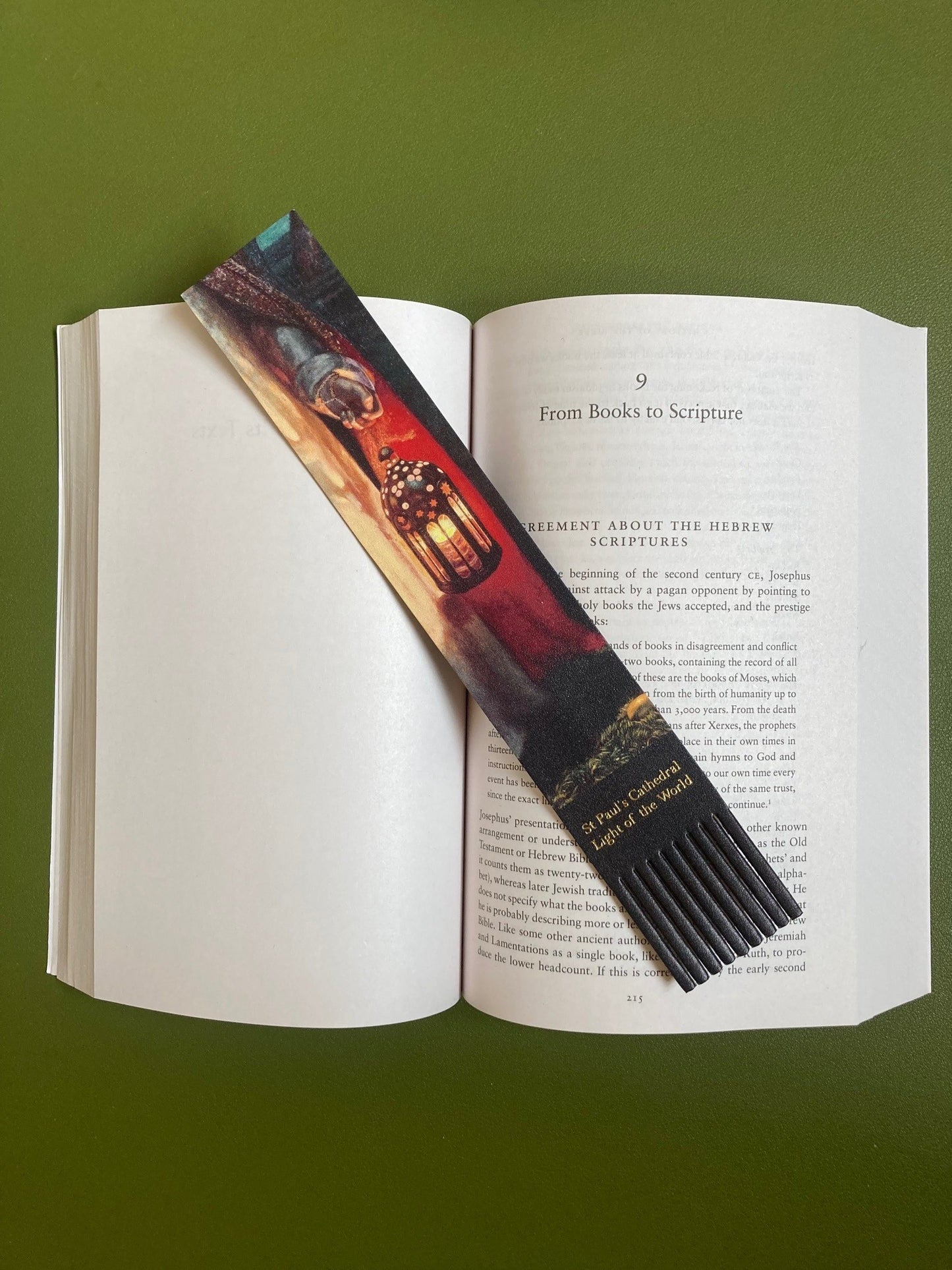 Light of the World Leather Bookmark