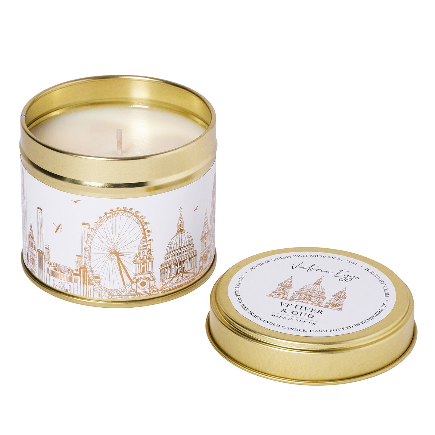 London Rooftops Tin Candle
