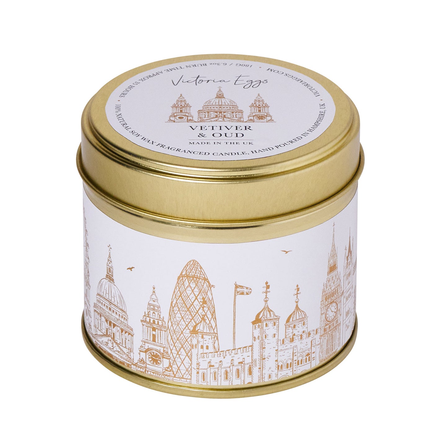 London Rooftops Tin Candle