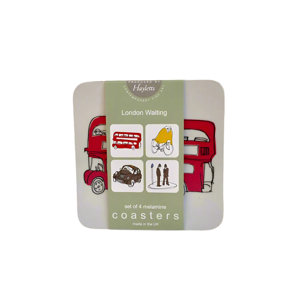 London Waiting Set of Coasters