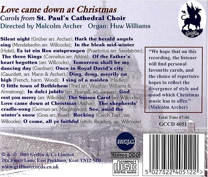 Love Came Down at Christmas