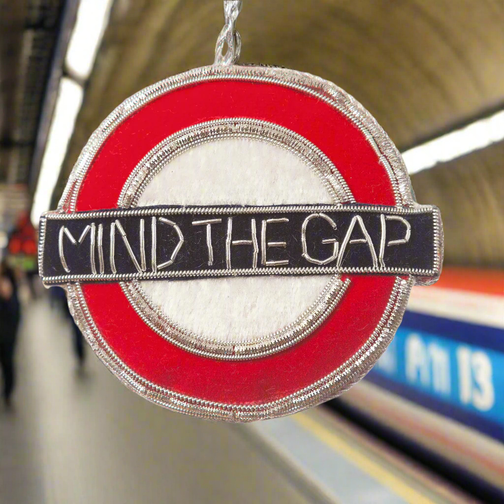 Mind the Gap Underground Sign Decoration