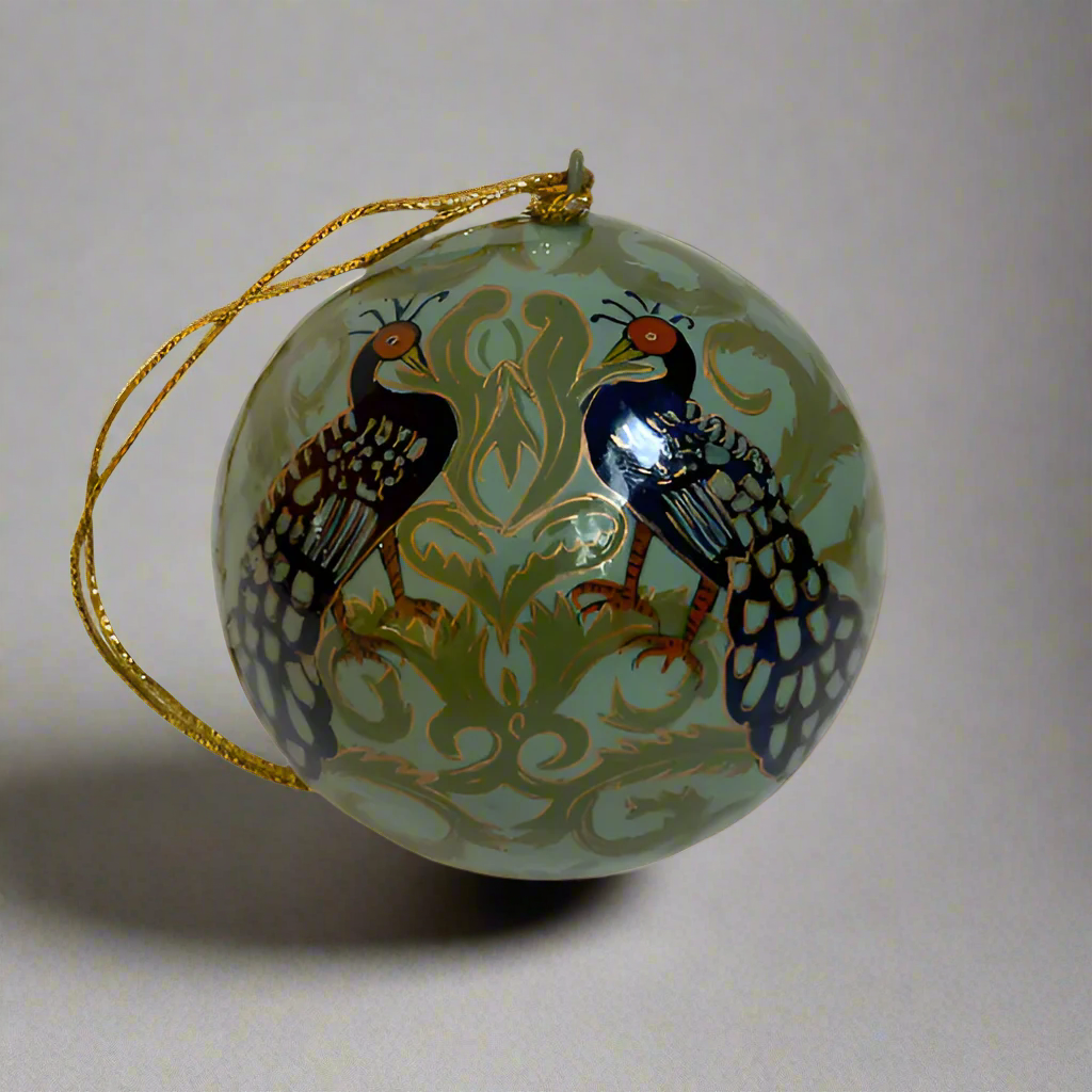 Kashmir Peacock Bauble