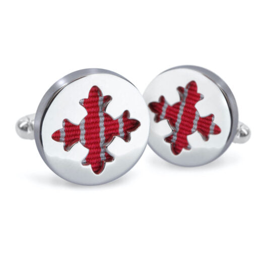 OBE Rhodium Plated Cufflinks