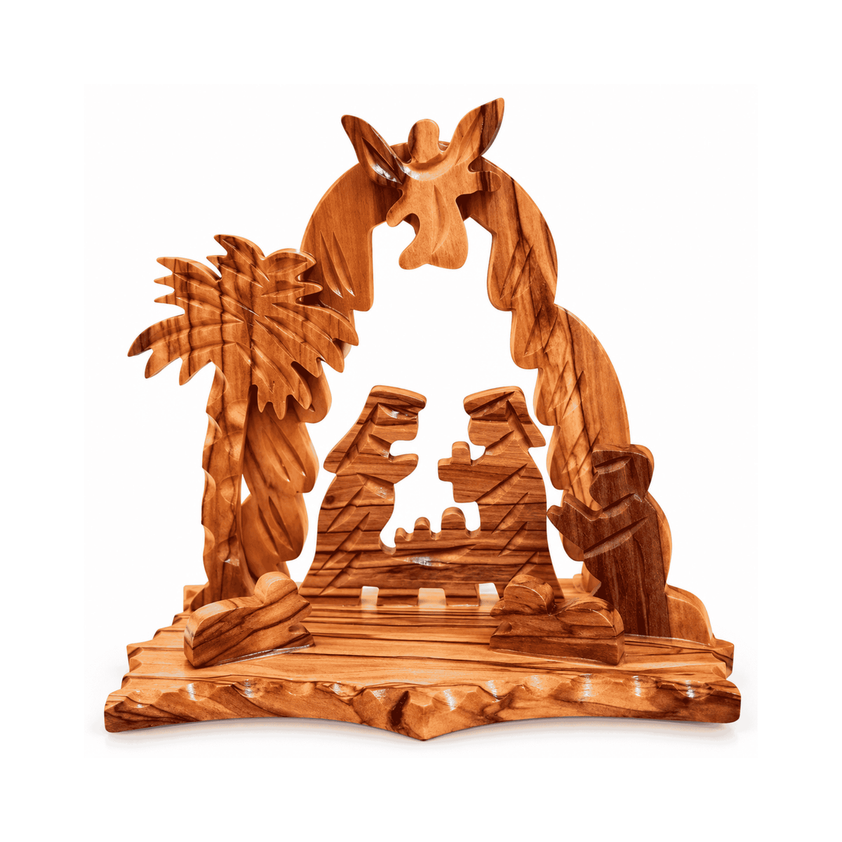 Handcrafted Olive Wood Nativity Scene