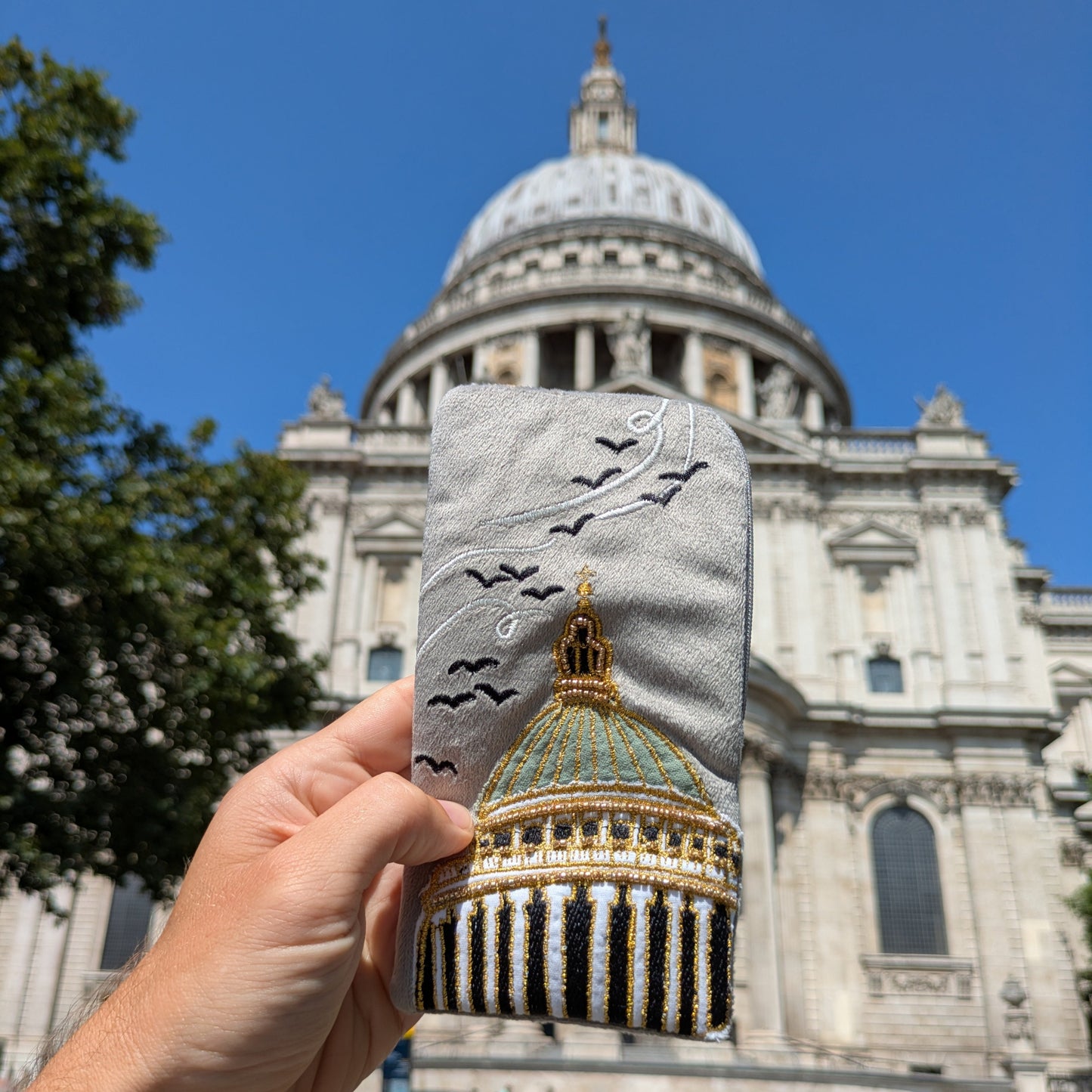St Paul's Cathedral Beaded Glasses Case