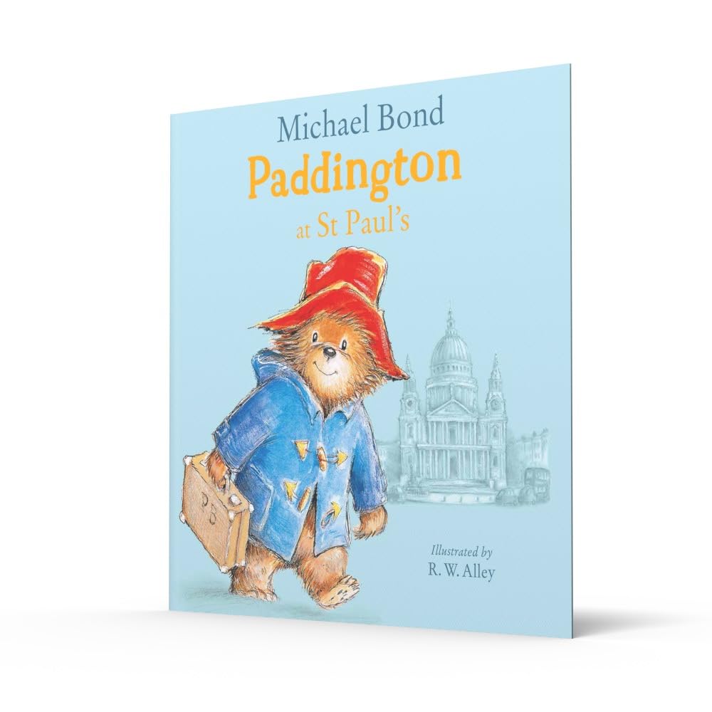 Book cover of 'Paddington at St Paul's' with Paddington Bear illustration.