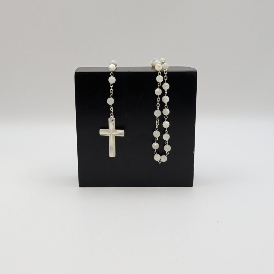 Mother of Pearl Rosary | Gift Boxed Prayer Beads