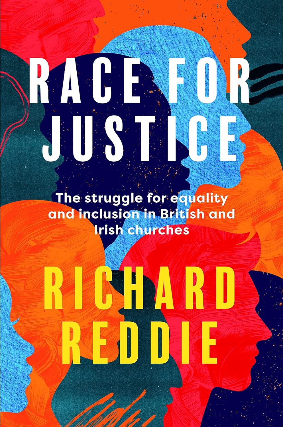 Book cover of 'Race for Justice' by Richard Reddie with colorful abstract design