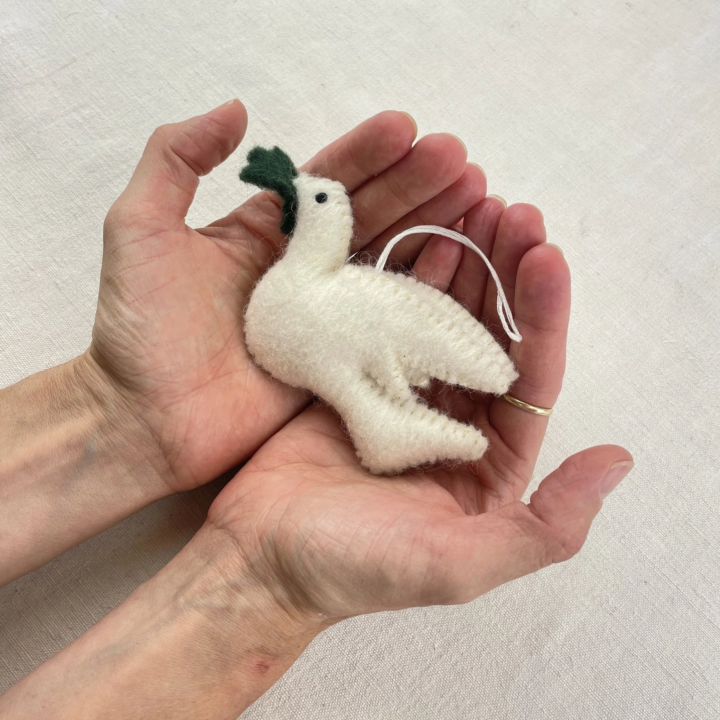 SHAMITA Felt Dove Decoration
