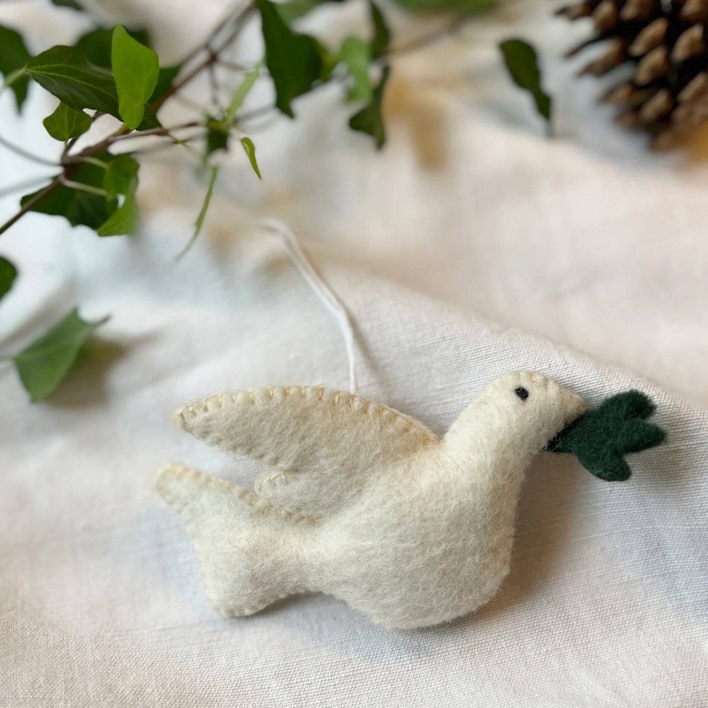 SHAMITA Felt Dove Decoration