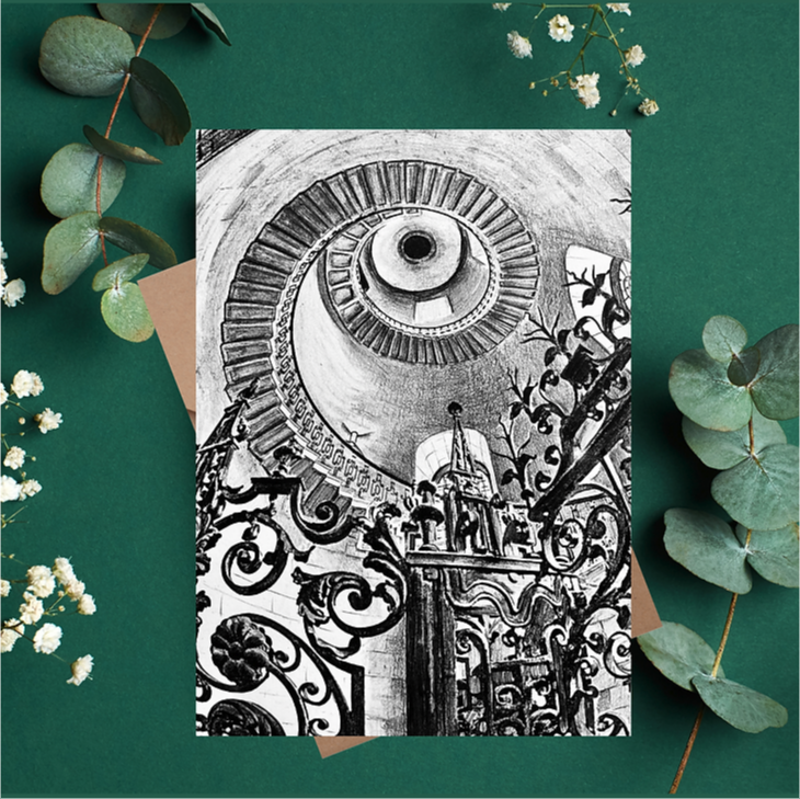 The Dean’s Staircase, St Paul’s Cathedral – Art Card