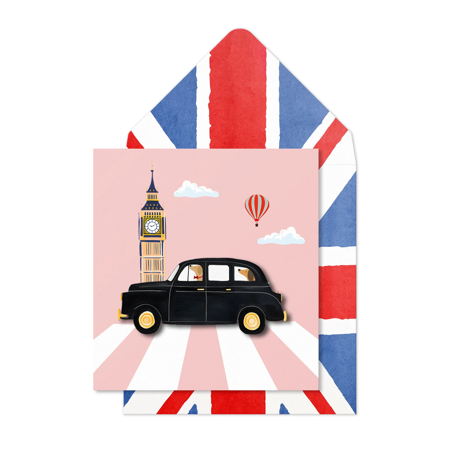 London Taxi Floral Card