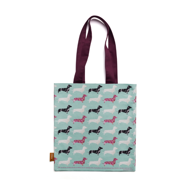 Wren Quote Dachshund Tote Bag