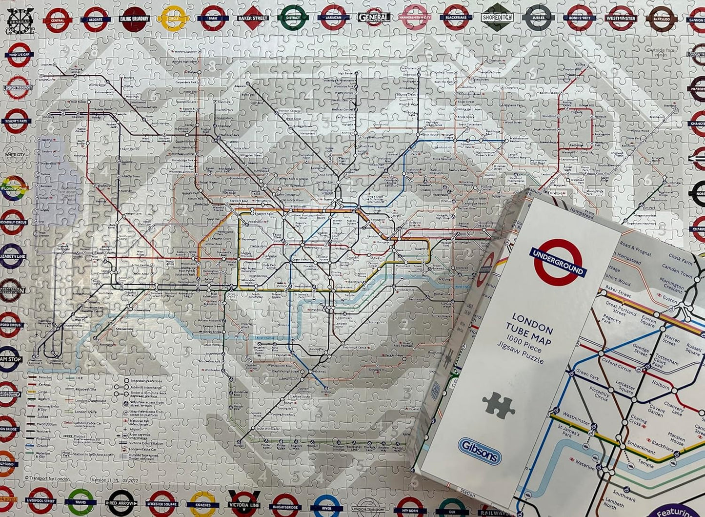 London Underground Tube Map – 1000 Piece Jigsaw