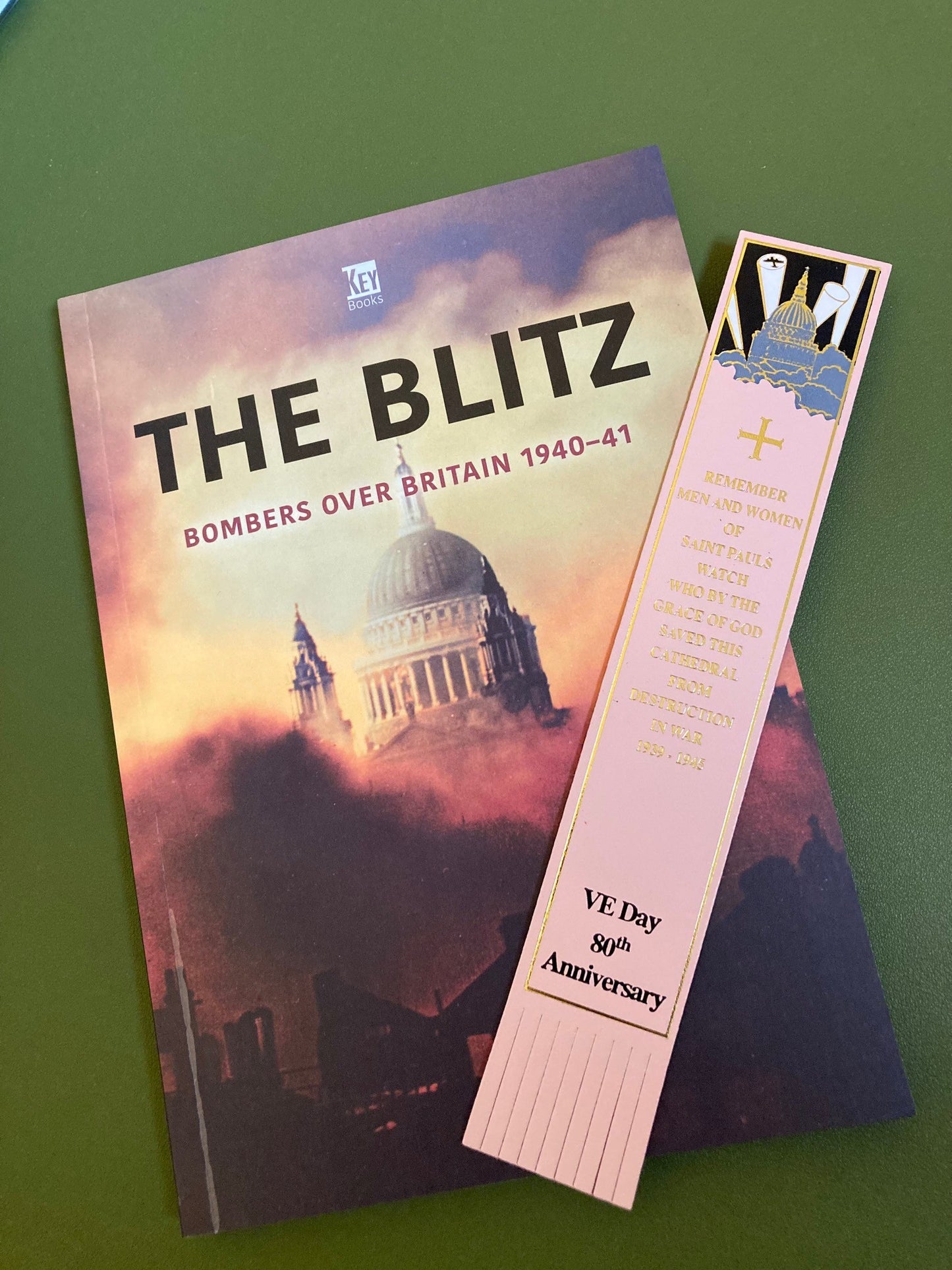 St Paul's Watch - VE Day 80th Anniversary Leather Bookmark