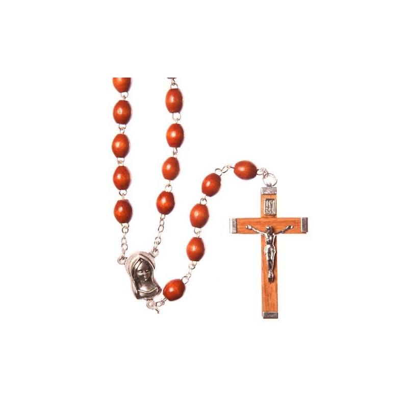 Wooden Bead Rosary