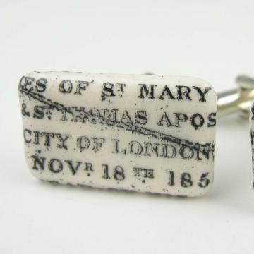 City of London Ceramic Cufflinks