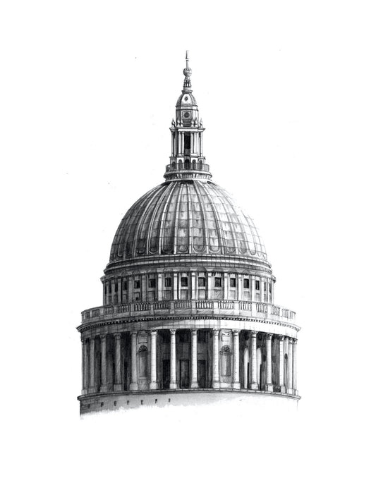 St Paul’s Cathedral Sketch – Limited Edition Art Print