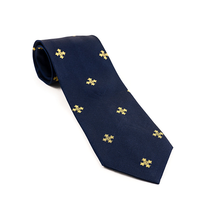 OBE Navy Blue Silk Tie