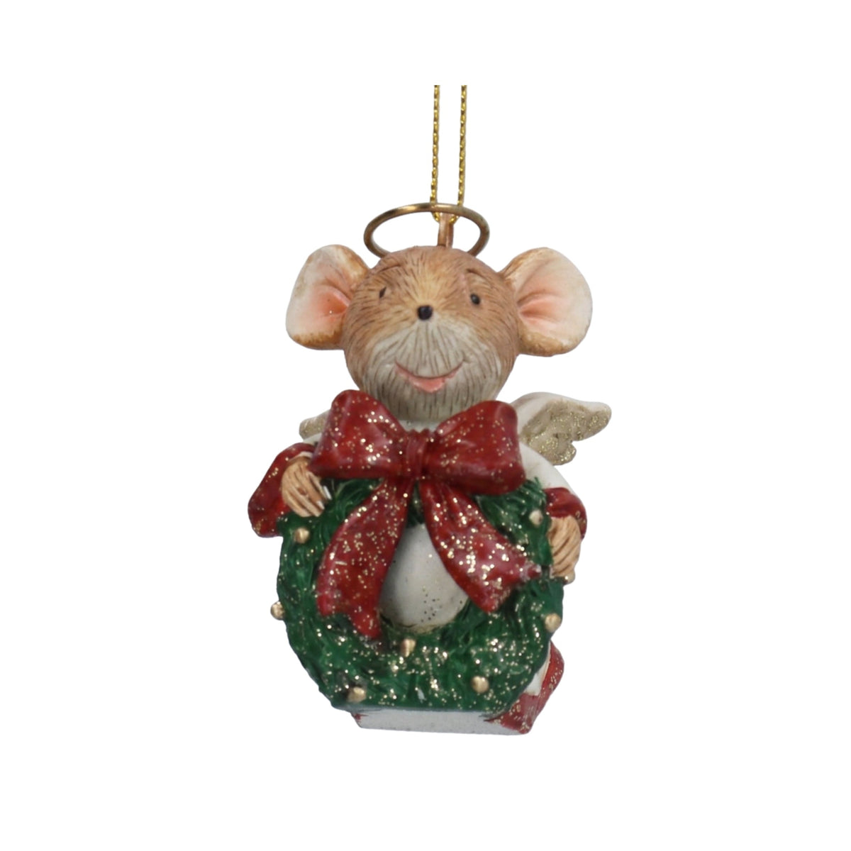 Resin Mouse Chorister Christmas Decoration