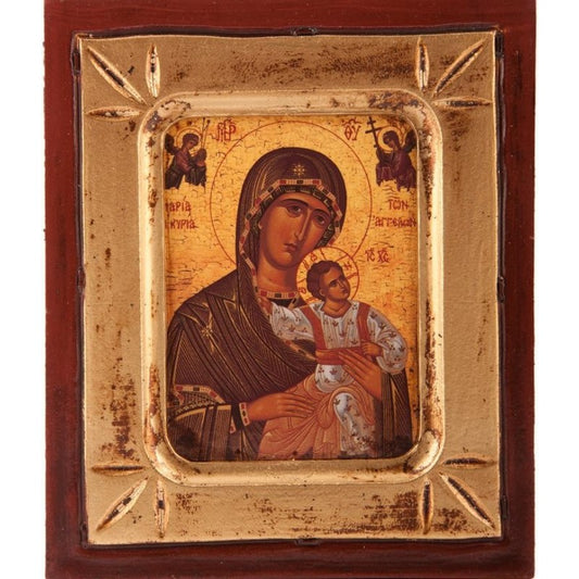 Wooden Icon of Our Lady & Child