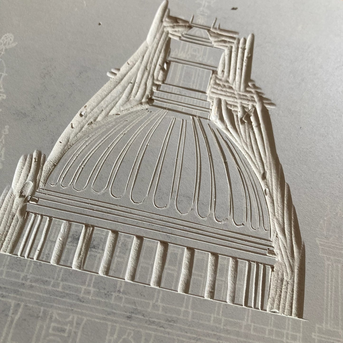 St Paul's Cathedral Linoprint - Davey Podmore