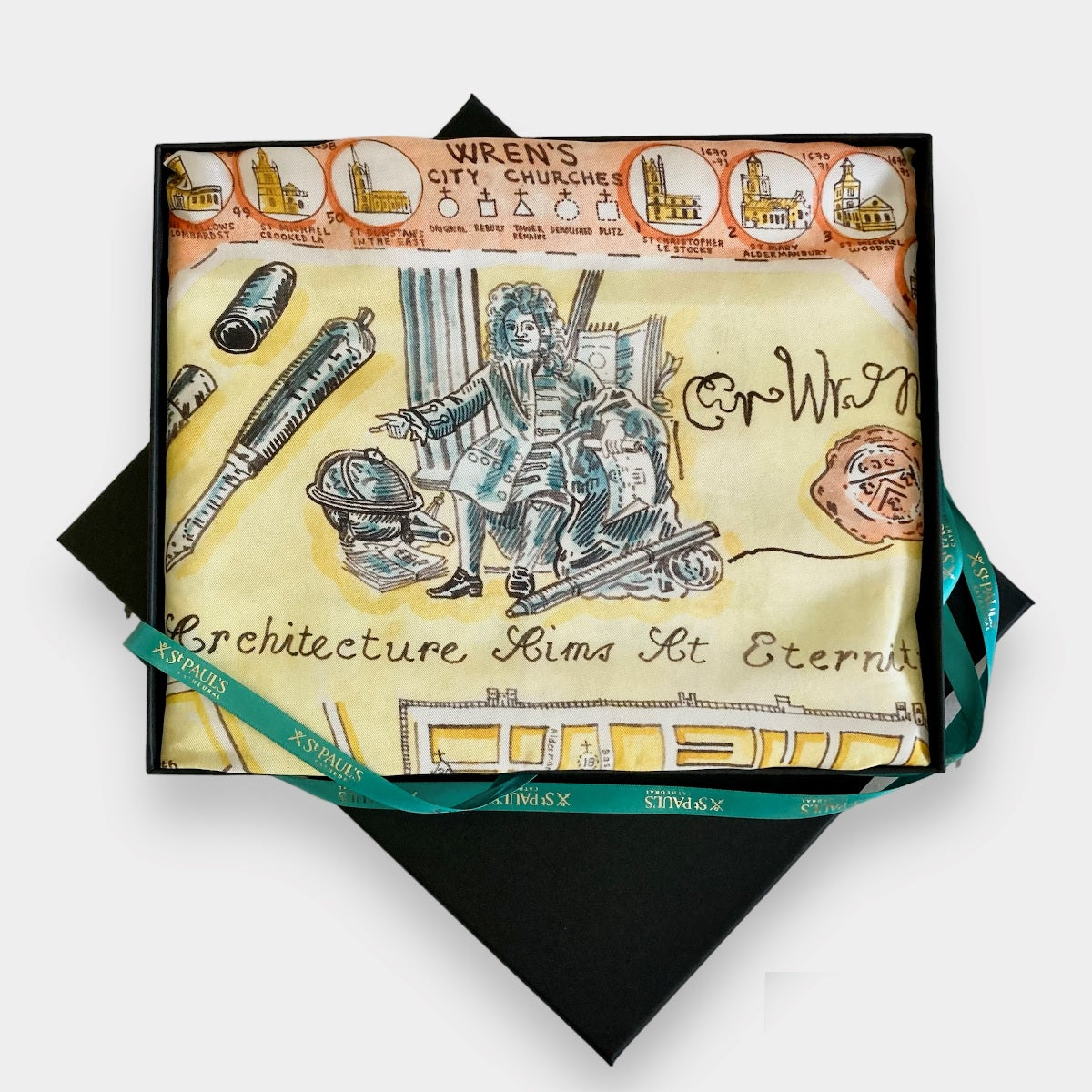 Christopher Wren's London Life Silk Scarf