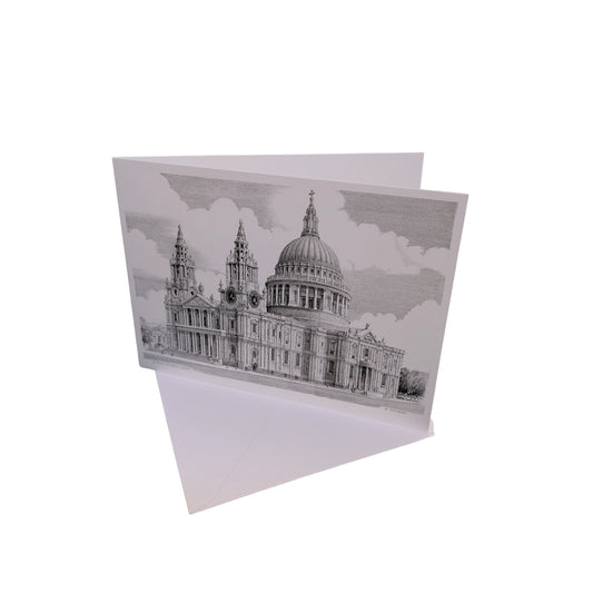St Paul’s Cathedral Greetings Card (B&W) – John Bangay