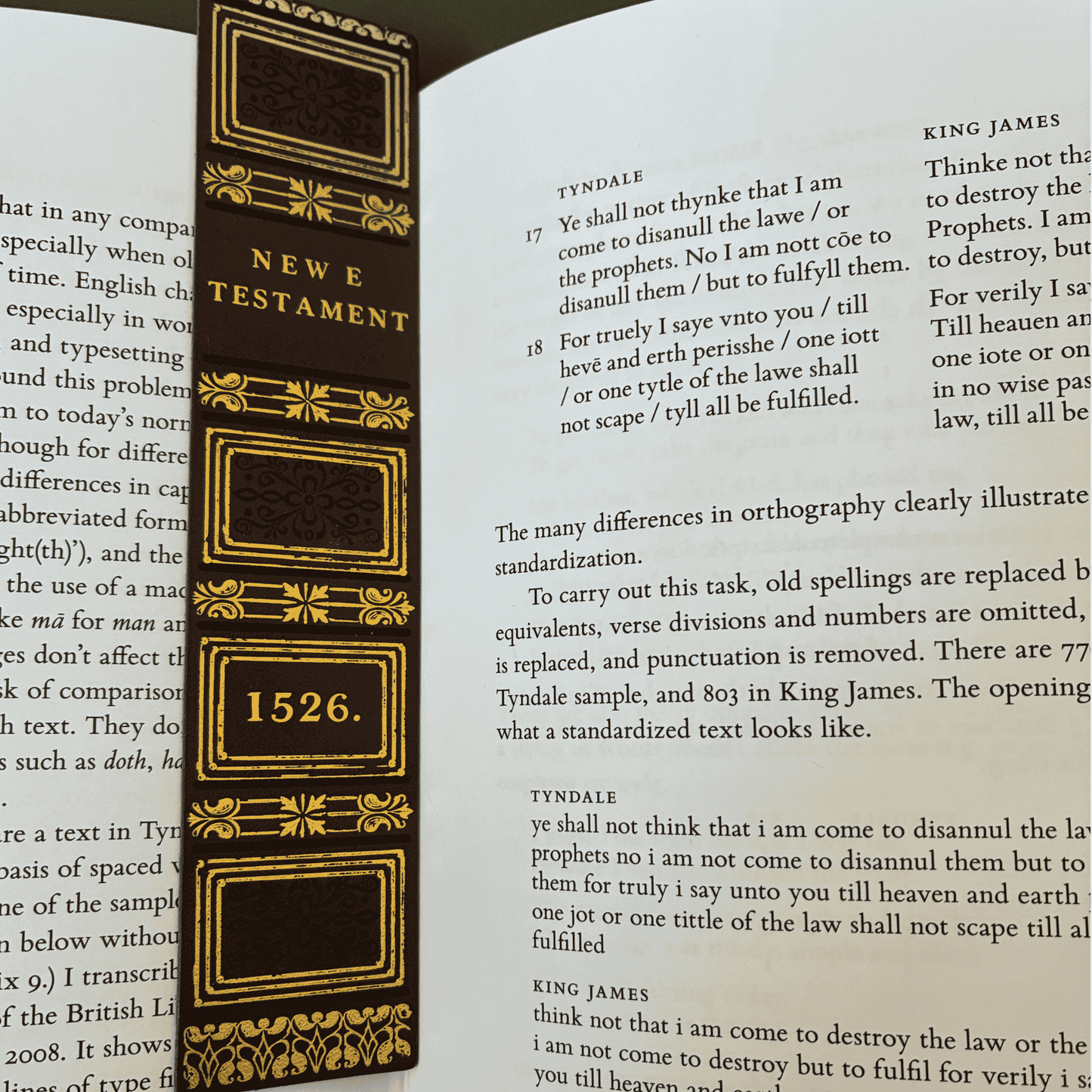 A Dangerous Calling Tyndale Bible Bookmark | William Tyndale Exhibition Exclusive