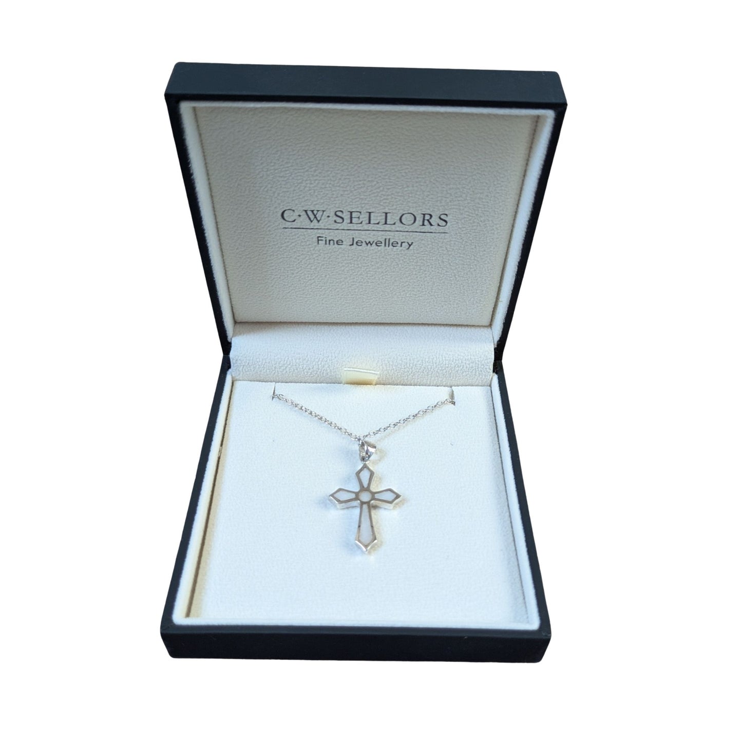 St Paul’s Cross Pendant – Carrara Marble