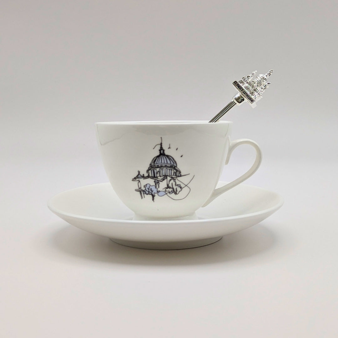 Feed the Birds - Bone China Cup and Saucer