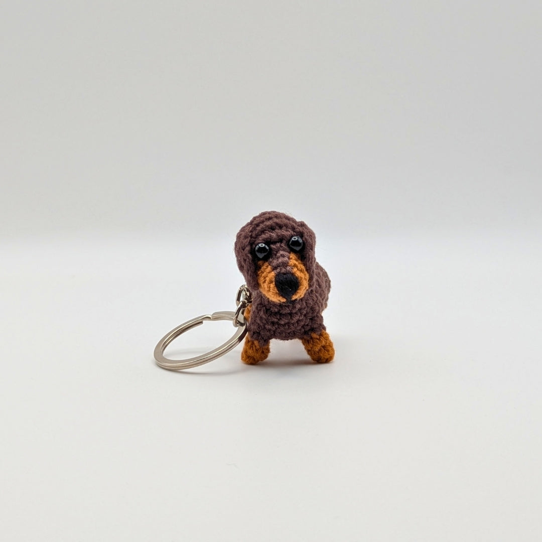 St Paul's Cathedral - Crochet Dachshund Keyring
