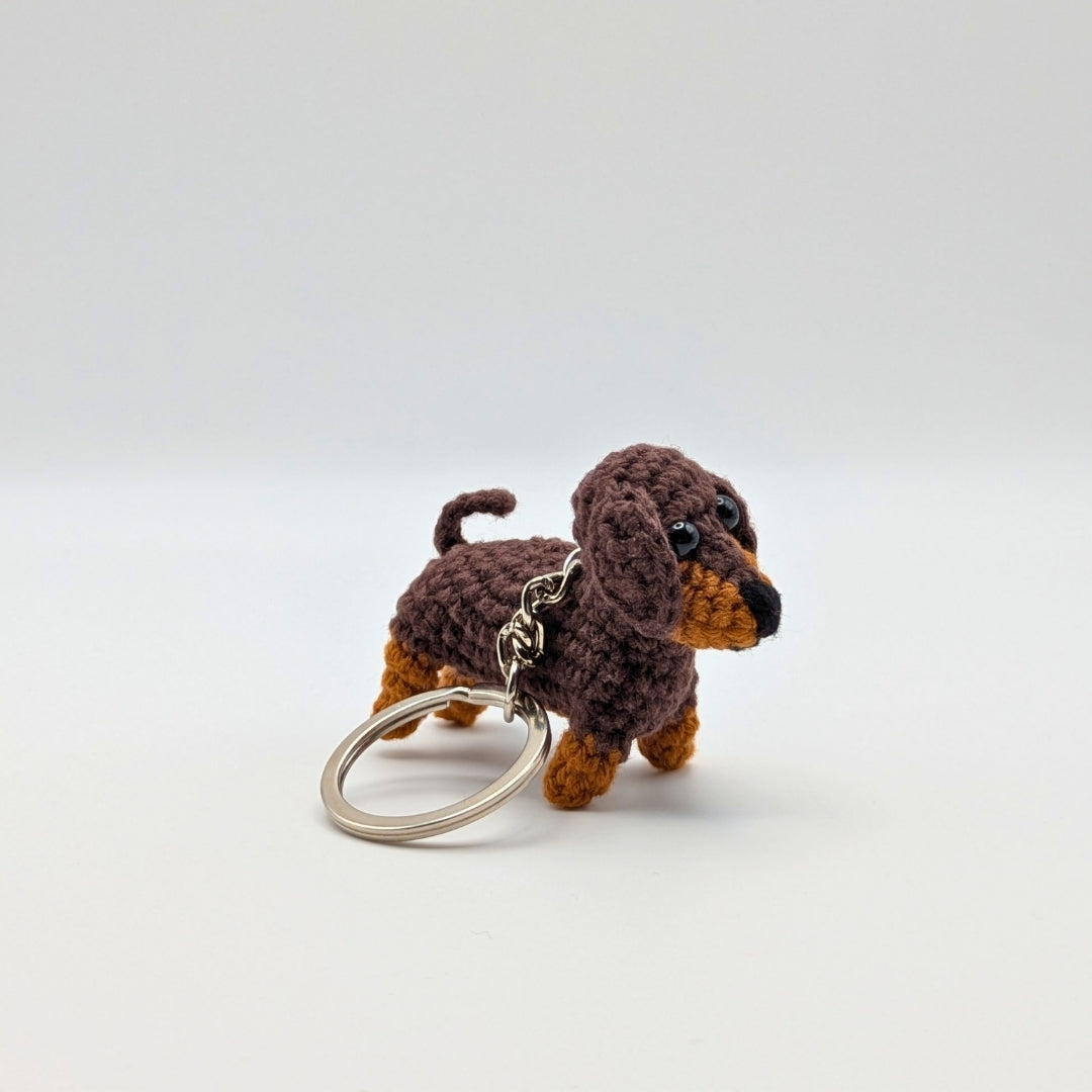St Paul's Cathedral - Crochet Dachshund Keyring